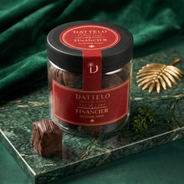 Financier intense noir
